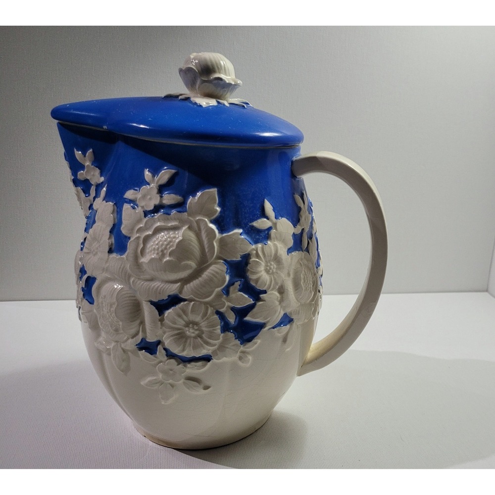 Vintage Hinode Floral Porcelain Pitcher: Mori Machi Moriyama, 1926-1929